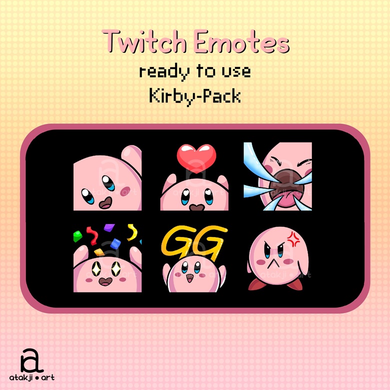 Kirby emote - Amazed - Niikiya's Ko-fi Shop - Ko-fi ❤️ Where