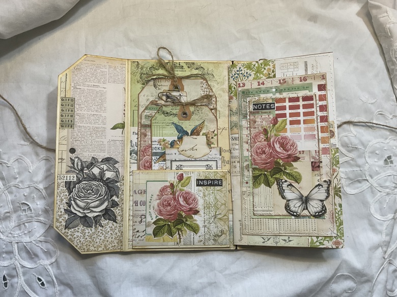 Trifold Folio Notebook Journal Ephemera Holder - Yvonne Prestons Crafty ...