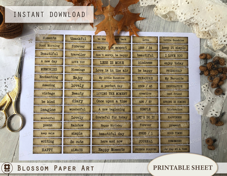 Vintage Printable Chalk Labels, Junk Journal Tags, Blank Labels, Ephemera  Printable Collage Sheet - 2813 - Blossom Paper Art Junk Journal Printable's  Ko-fi Shop - Ko-fi ❤️ Where creators get support from