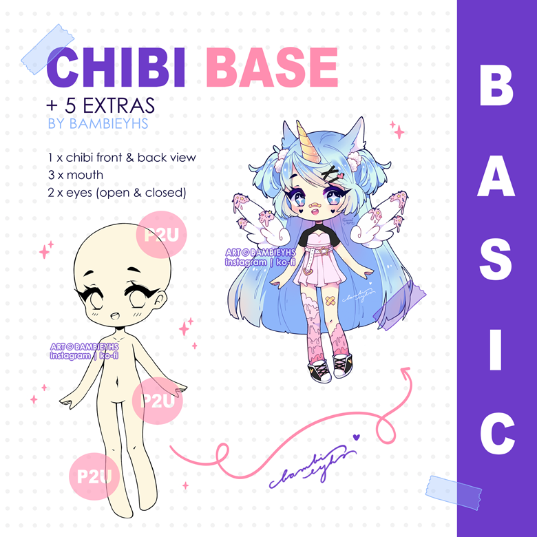 Procreate Chibi Base Chibi Pose Anime Chibi Stamp Guide |  centenariocat.upeu.edu.pe