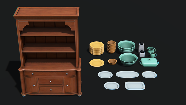 Stylized Cupboard And Tableware Aender Laras Ko Fi Shop Ko Fi ️