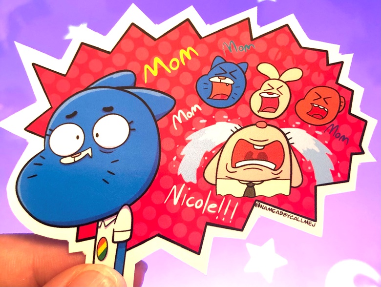 Gumball Watterson - This is me when cartoon network took a photo of me :{