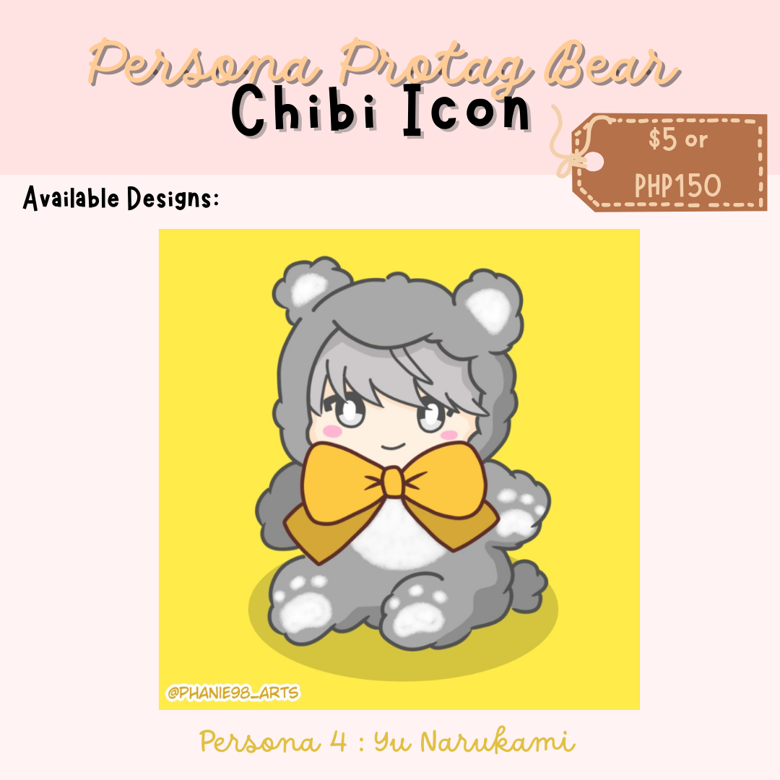 Persona Protag Bear : Persona 4 Yu Narukami Chibi Icon & Wallpapers ...