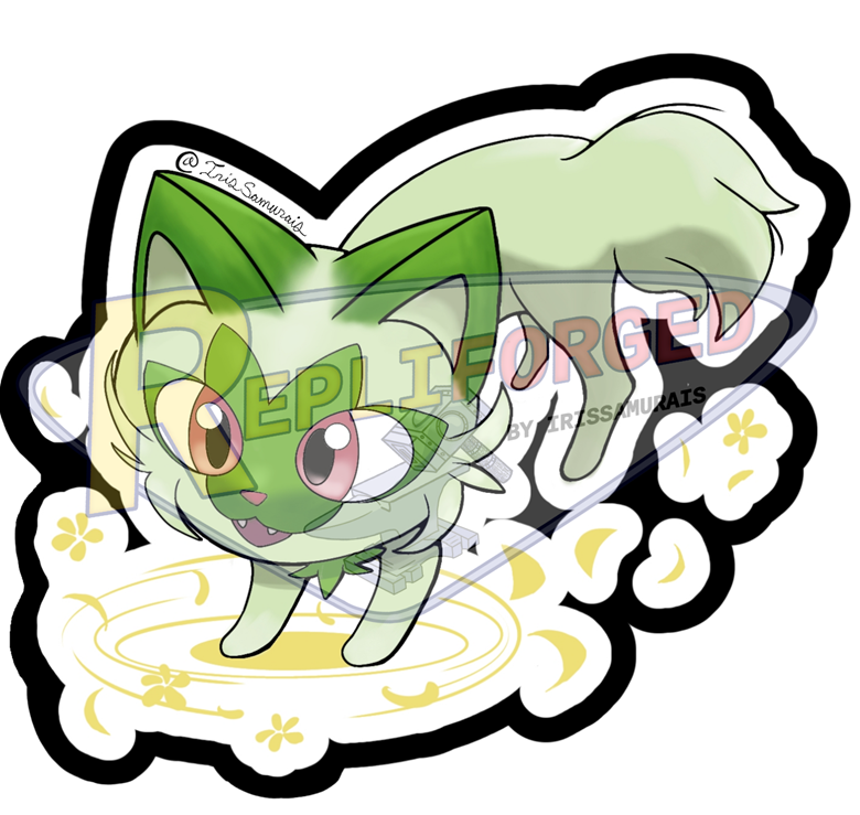 Pokémon Scarlett and Violet Sticker: Springatito - IrisSamurais's Ko-fi ...