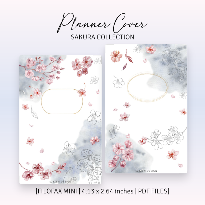 FILOFAX MINI or JAPAN M5 SIZE - Sakura Grid Notes + Cover - 123Zen Design's  Ko-fi Shop