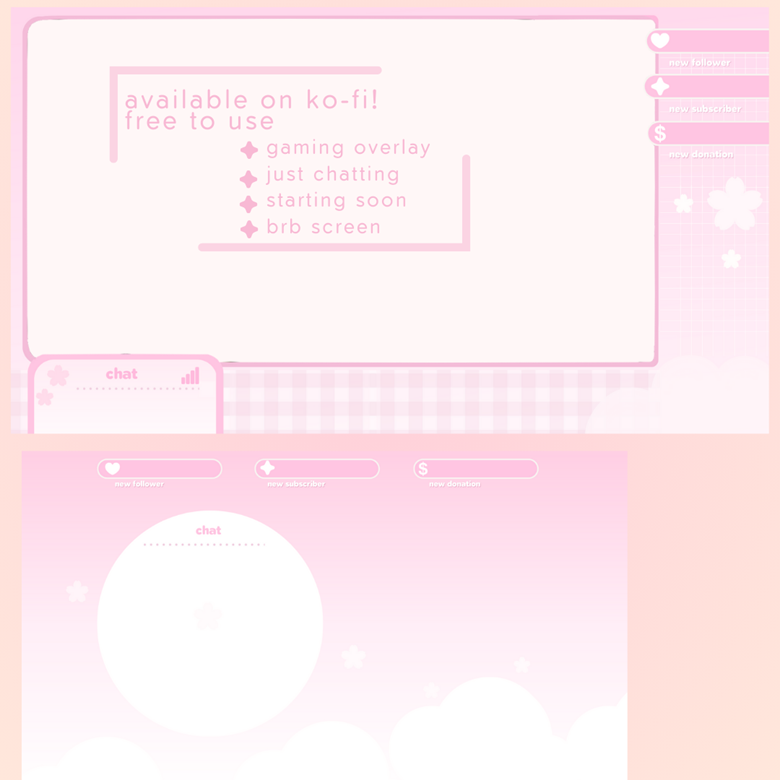 【free to use】Cherry blossom package ♡ - noxie's Ko-fi Shop - Ko-fi ️ ...