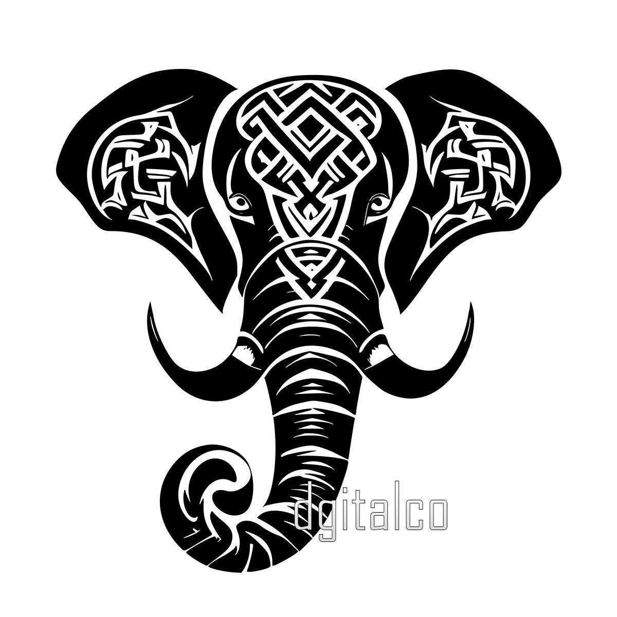 Elephant & Flowers Tattoo Majestic Nature-inspired Design Illustration Vol.  2 Instant Download Tattoo Design - Etsy