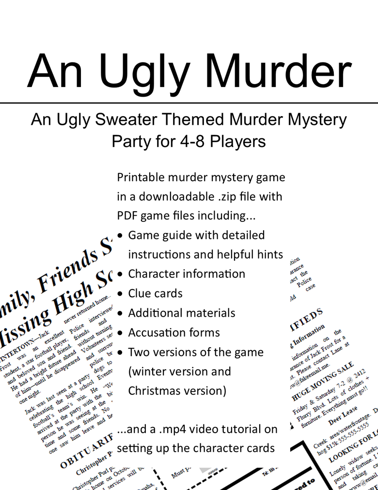 Ugly sweater hotsell murder mystery