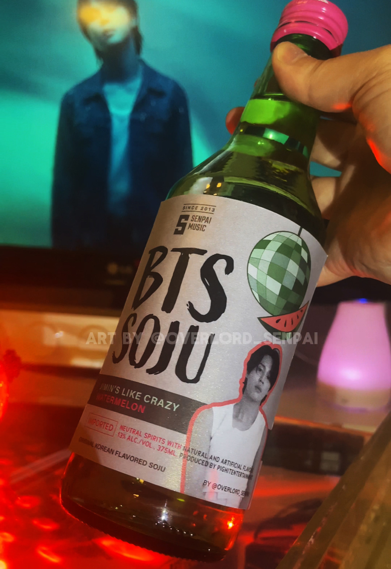 BTS SOJU Downloadable DIY LABEL: Jimin Like Crazy Version -  overlord_senpai's Ko-fi Shop