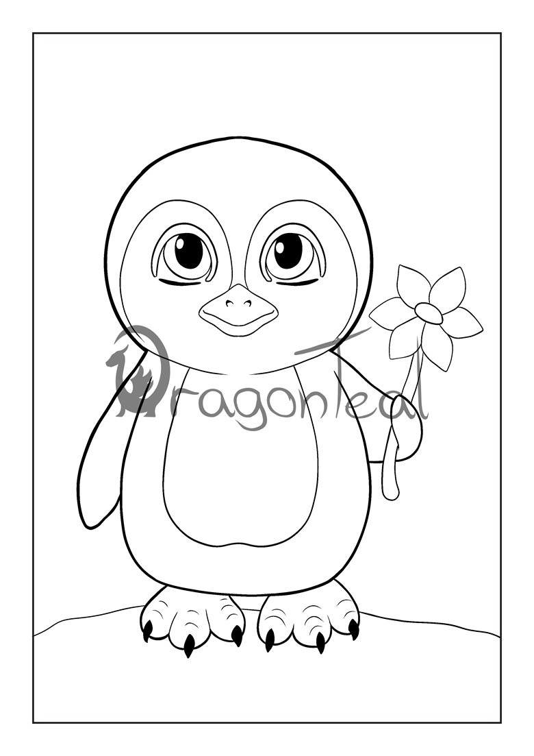 Flower Penguin - DragonTeal's Ko-fi Shop - Ko-fi ️ Where creators get ...