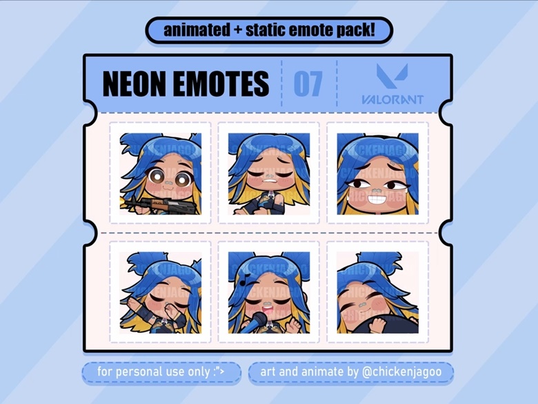 Emote for Streamer Static Emote Animated Emote Discord 