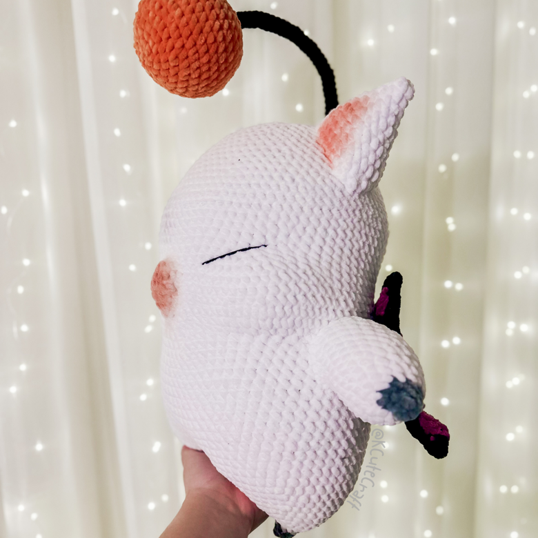 Moogle Final Fantasy 14 XVI Inspired Plushie Stuff Toy Crochet ...