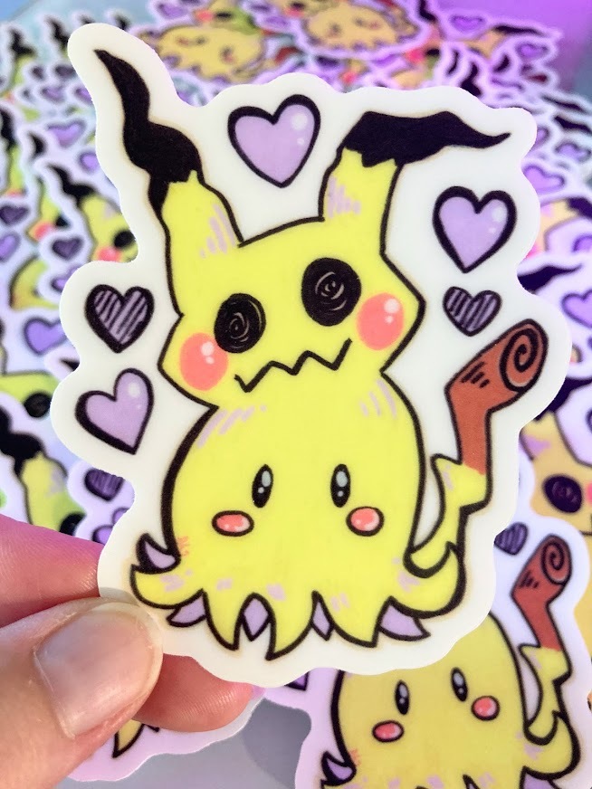 Mimikyu sticker - snyderdraws's Ko-fi Shop