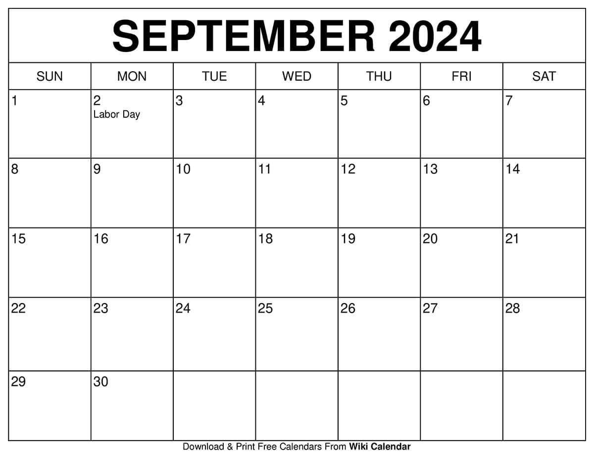 Printable September 2024 Calendar - Ko-fi ❤️ Where creators get support  from fans through donations, memberships, shop sales and more! The original  'Buy Me a Coffee' Page.