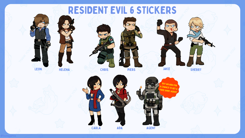 Leon and Ada - Resident Evil - Sticker