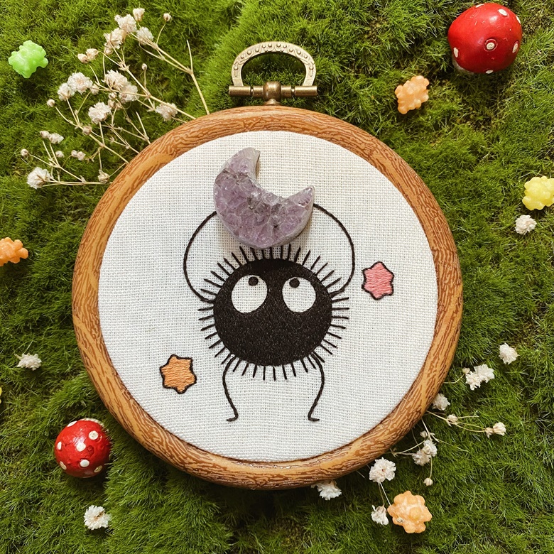 Animal Embroidery Hoop, 4 inch