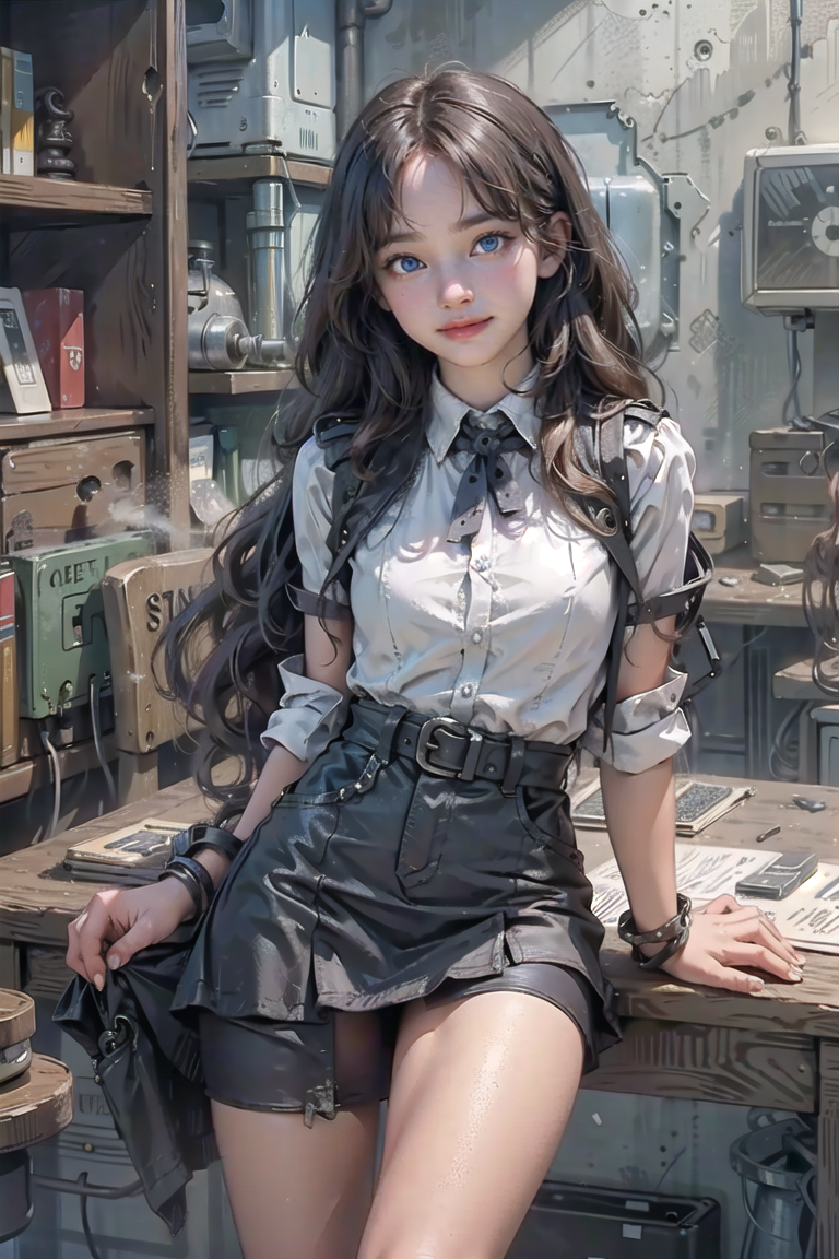 SteamPunk AI Virtual Girl | Style Art | AI Cute Girl Lyra AI Waifu 2.5D ...