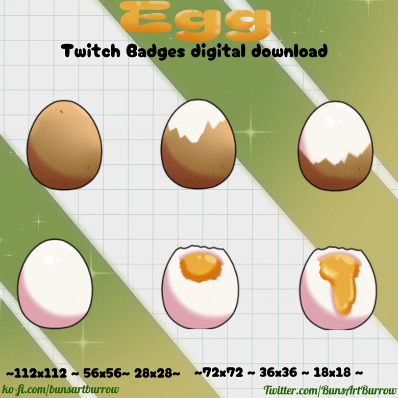 Yoshi Egg Twitch Sub Badges – Yukia Sho Studios