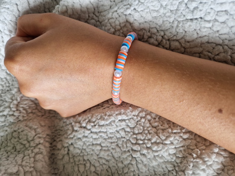 Coral and blue clay bead bracelet with pearls!! - NOMNI JEWELLERY 👻🎃's  Ko-fi Shop - Ko-fi ❤️ Where creators get support from fans through  donations, memberships, shop sales and more! The original 