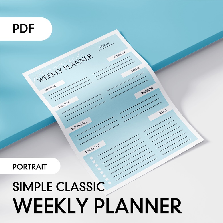 Weekly To Do List - Neat and Tidy Design