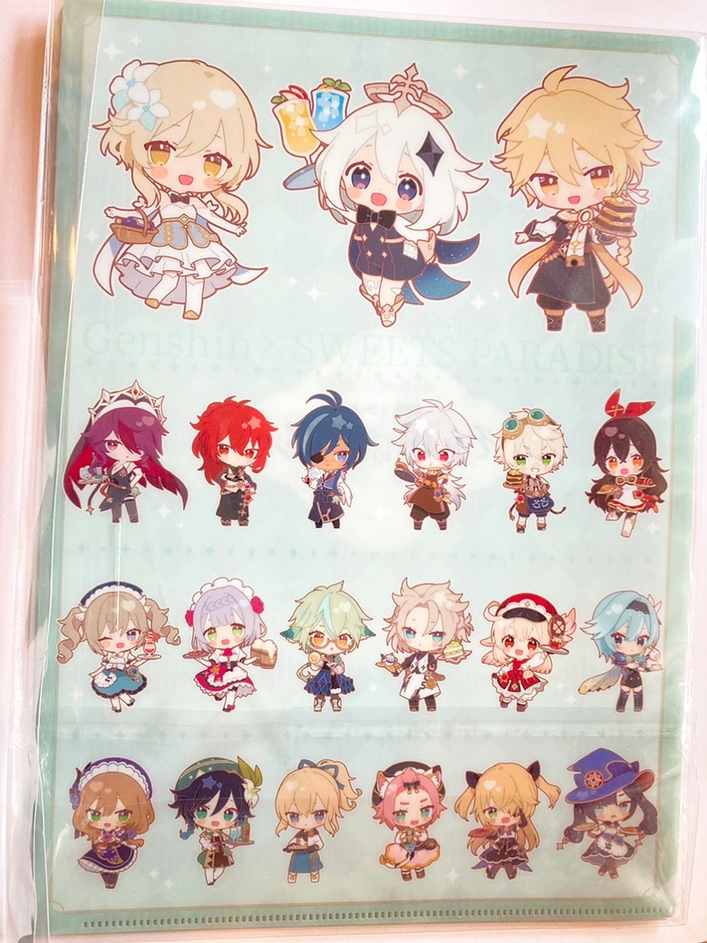 Genshin Impact Mondstadt Full Chibi Collection Clear File Folder ...