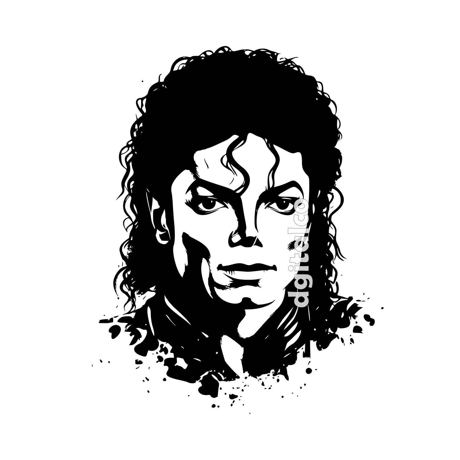 Michael Jackson Vector Portrait - Multi-Format File Kit - Dgitalco's Ko ...