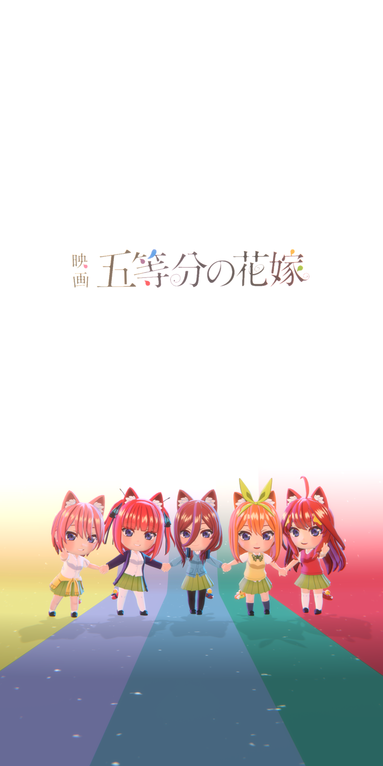 Gotoubun no Hanayome Movie Phone Wallpaper - Jin Bao's Ko-fi Shop