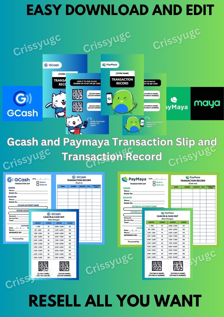 Gcash and PayMaya: Transaction Record & Transaction Slip - crissyugc's ...