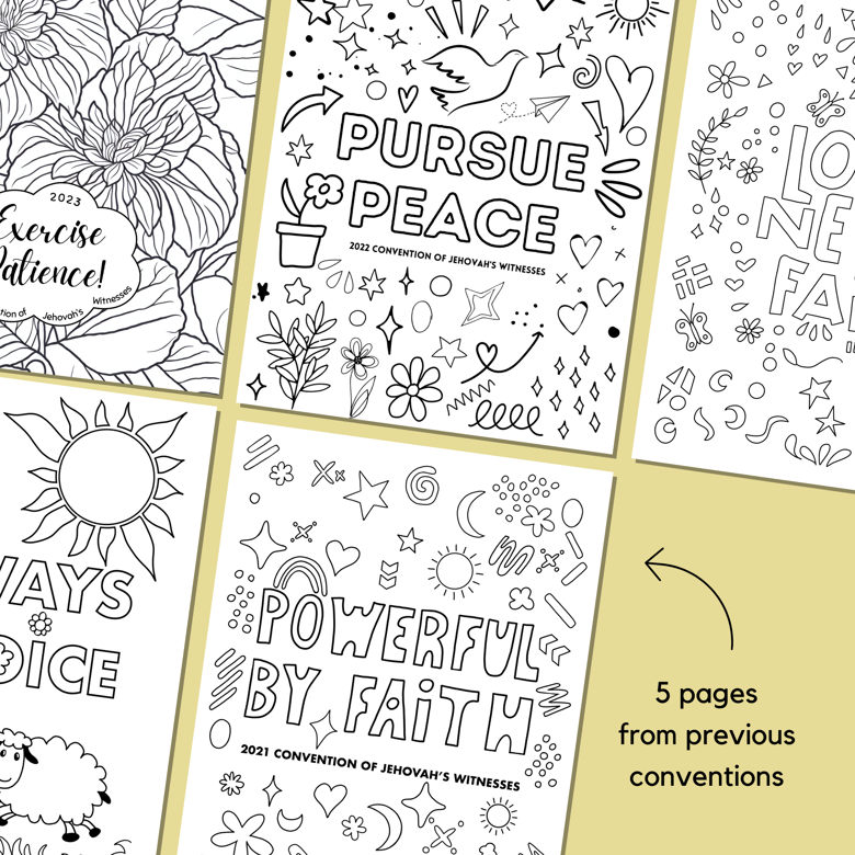 Convention Coloring Pages 20192023 JW Alla Lily's Kofi Shop Ko