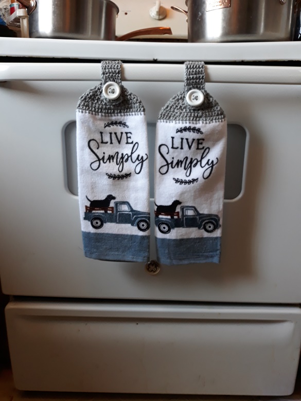 Set of 2 Hanging Kitchen Towels 