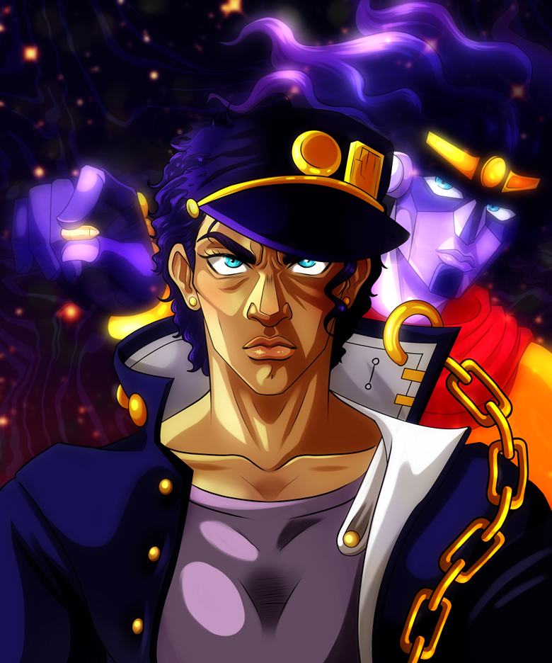 Jotaro Kujo and Star Platinum - Jotaro Kujo - Sticker