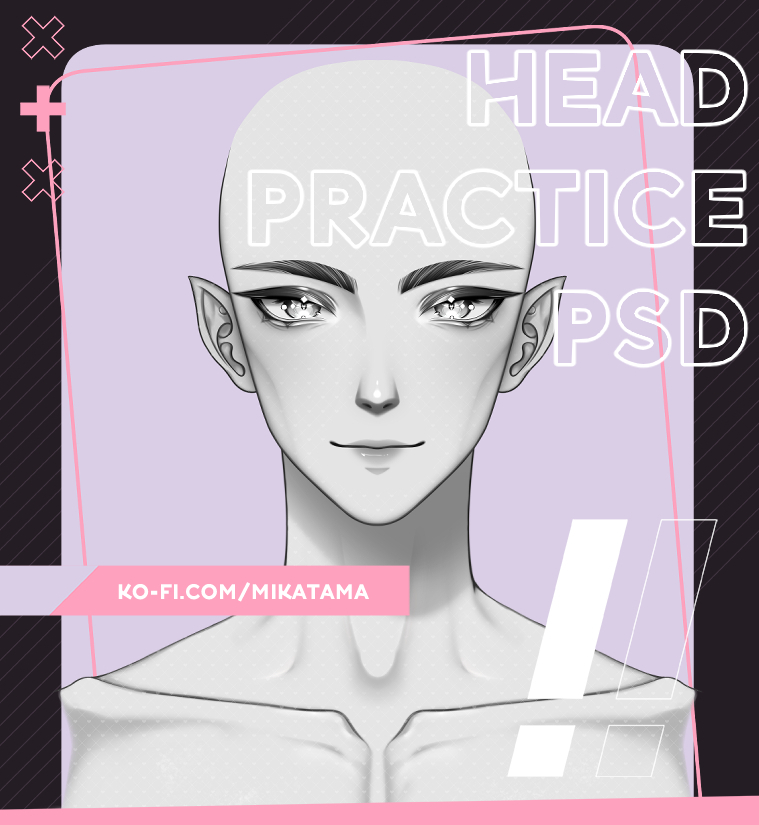 Live2D Study file -masculine head - ‧˚♡・Mika-Tama・･ ˚'s Ko-fi Shop - Ko ...