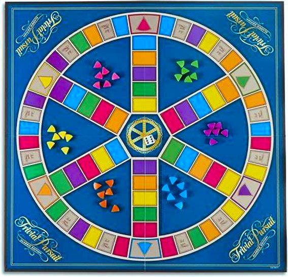 TRIVIAL PURSUIT COMPANY GAME BOARD REPLACEMENT GENUS EDITION