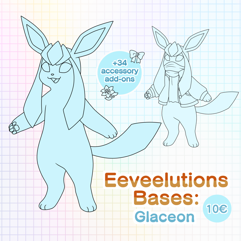 Eeveelutions Bases (+34 add-ons) - BloomingHead's Ko-fi Shop - Ko