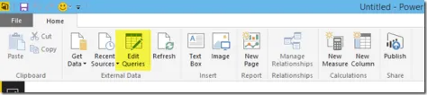 Edit Queries in Power BI Desktop