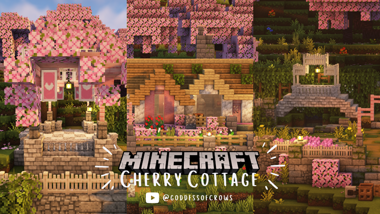 Minecraft Cherry Grove Cottage and Garden 🌸🌷  1.19.4+ Java World  Download - goddessofcrows's Ko-fi Shop - Ko-fi ❤️ Where creators get  support from fans through donations, memberships, shop sales and more!