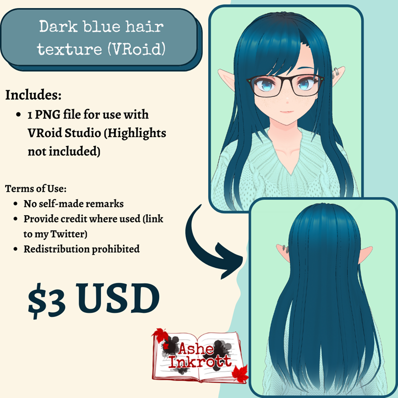 Vroid Studio Rainbow hair texture - Free - PunkBune's Ko-fi Shop - Ko-fi ❤️  Where creators get support from fans through donations, memberships, shop  sales and more! The original 'Buy Me a