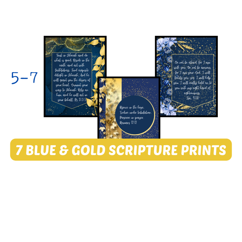 7 Elegant Blue & Gold Scripture Prints - Angela @Coffee.ButFirst ...