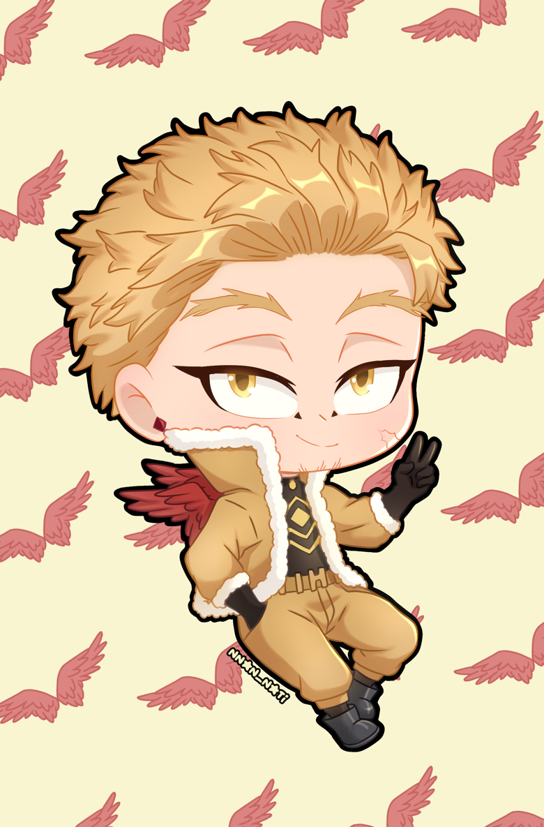 HAWKS: Hawks chibi wallpaper - Nann_nati's Ko-fi Shop - Ko-fi ️ Where ...