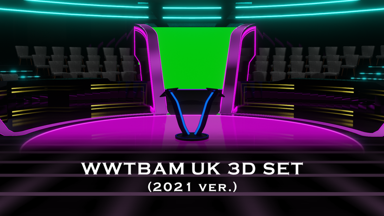 WWTBAM UK 3D SET (2021 ver.) [Blender File) - W_Rave's Ko-fi Shop - Ko ...