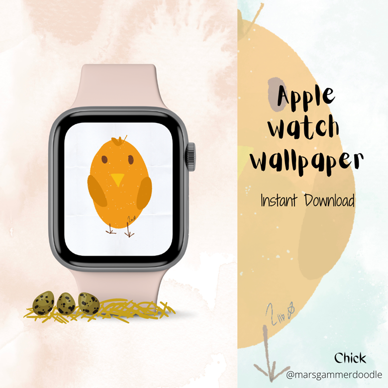 Chick Apple Watch Face Wallpaper - marsgammerdoodle's Ko-fi Shop - Ko-fi ❤️  Where creators get support from fans through donations, memberships, shop  sales and more! The original 'Buy Me a Coffee' Page.