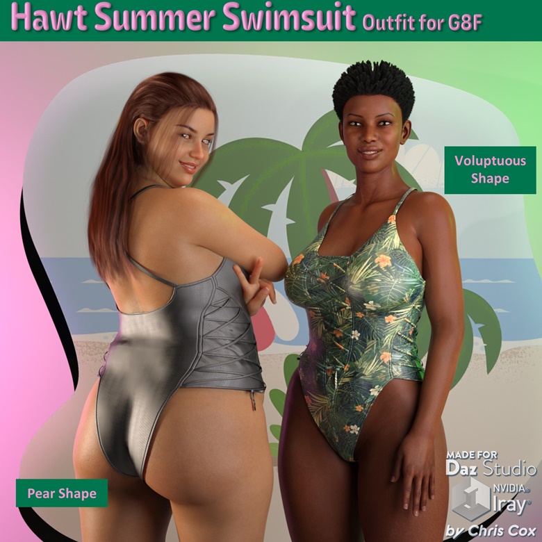 The Hawt Summer Swimsuit for G8F Chris Cox s Ko fi Shop Ko fi