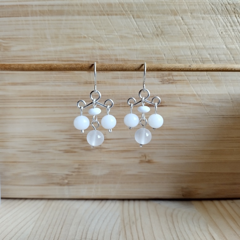 Catherine Popesco Pearl Chandelier Dangle Earrings