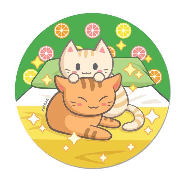 ♡aromanticsさまのキスカットシールとペットシール2本セット♡ Allo Aro Cats Vinyl Sticker - Ricket Zorkxa's Ko-fi Shop