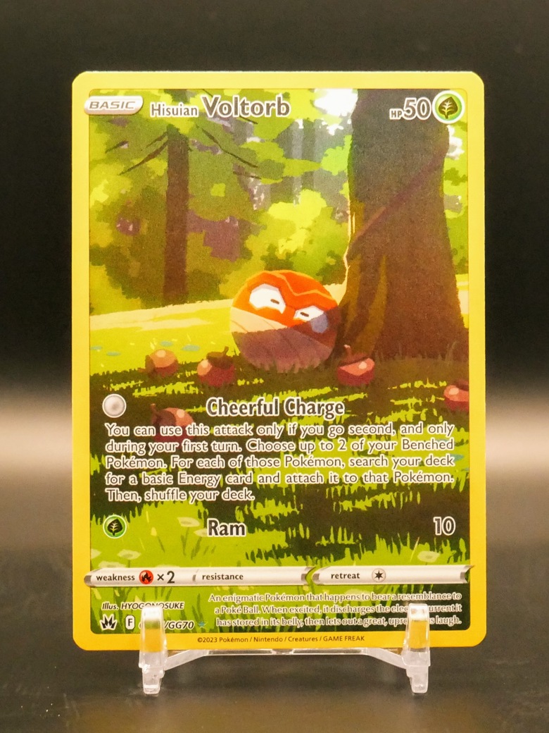 Pokemon - Hisuian Voltorb GG01/GG70 - Crown Zenith - Galarian Gallery -  Holo Rare Card