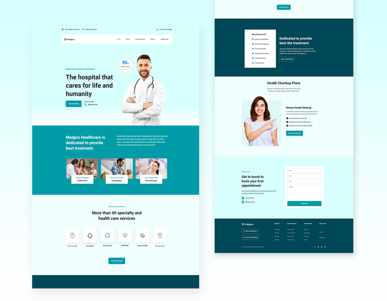 ‍⚕️ Responsive Doctor Website Using HTML CSS and JAVASCRIPT - Matiu ...