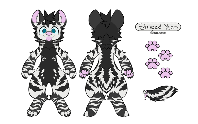 Fancy Striped Yeen Adopt - FuzzButtGames's Ko-fi Shop - Ko-fi ️ Where ...