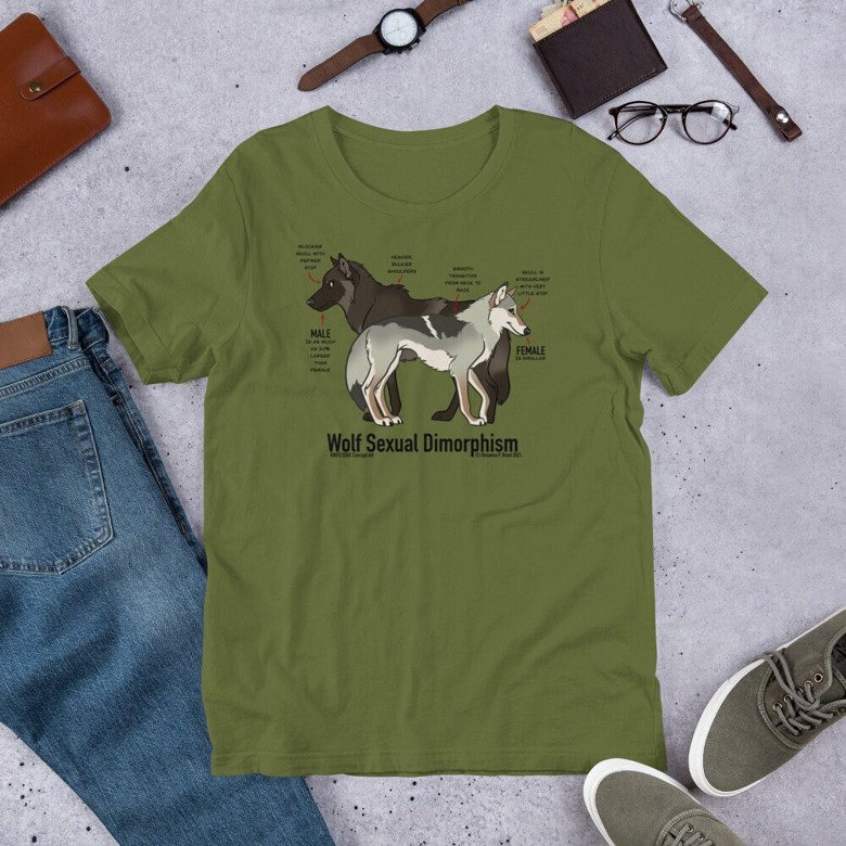 Wolf Sexual Dimorphism T-Shirt - Copperbora's Ko-fi Shop - Ko-fi ❤️ Where  creators get support from fans through donations, memberships, shop sales  and more! The original 'Buy Me a Coffee' Page.