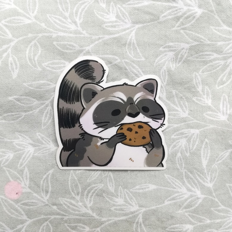 Cute Raccoon - Sticker