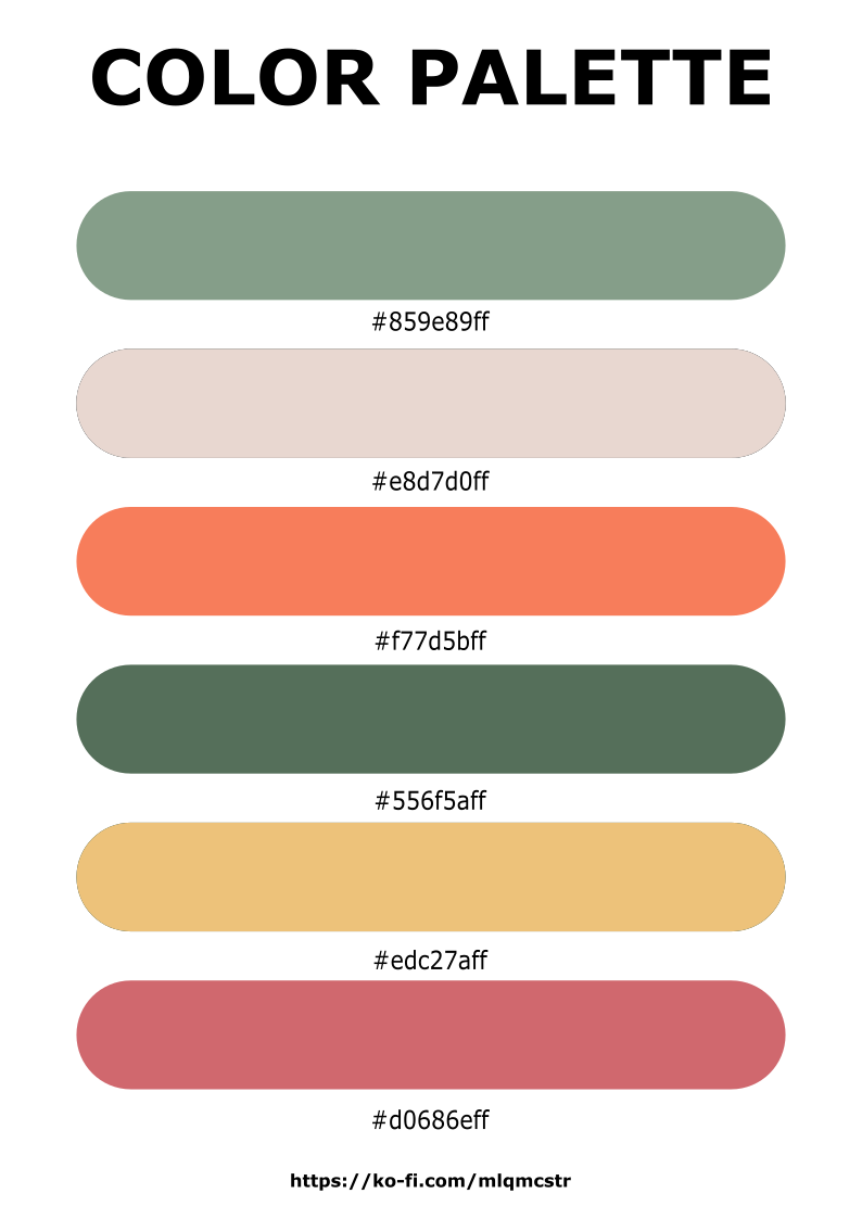 Aesthetic Color Palette Guide - Mhek Creatives's Ko-fi Shop - Ko-fi ️ ...